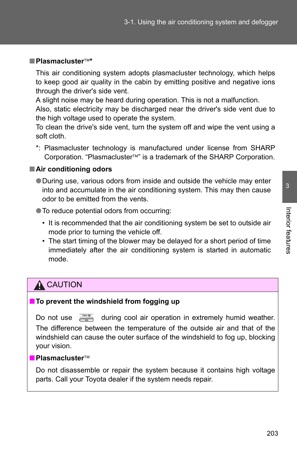 TOYOTA 2010 Camry User Manual | Page 226 / 555