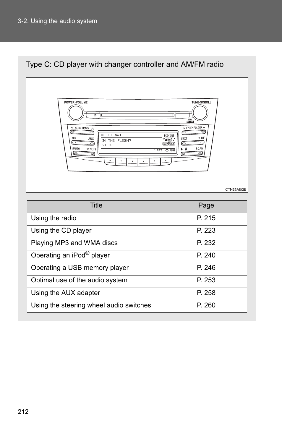 TOYOTA 2010 Camry User Manual | Page 237 / 555