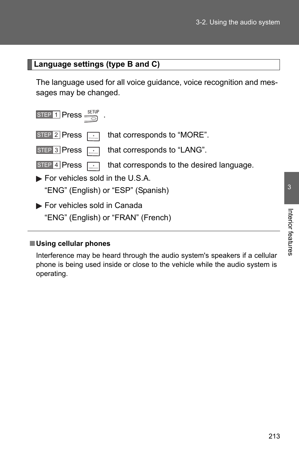 TOYOTA 2010 Camry User Manual | Page 238 / 555