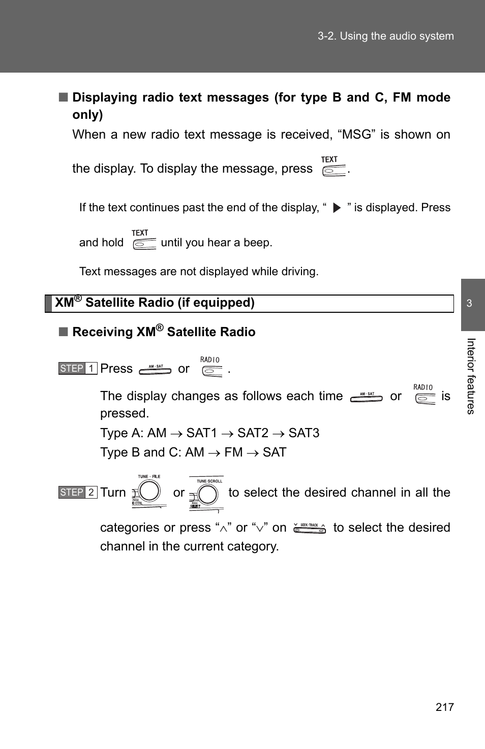 TOYOTA 2010 Camry User Manual | Page 242 / 555