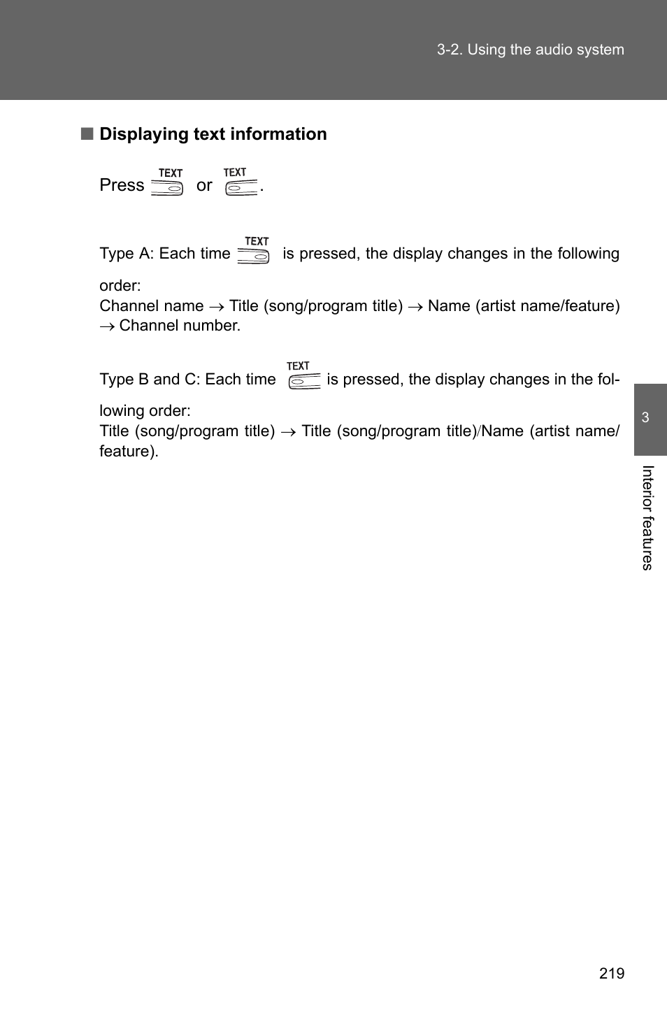 TOYOTA 2010 Camry User Manual | Page 244 / 555