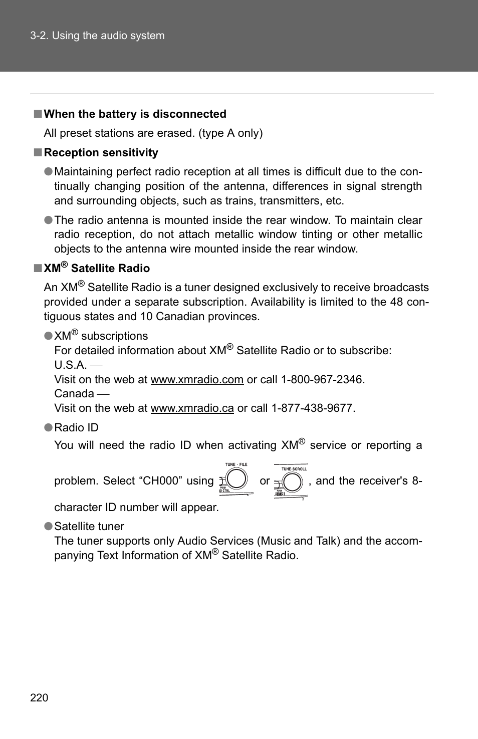 TOYOTA 2010 Camry User Manual | Page 245 / 555