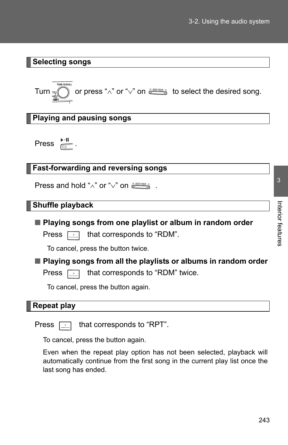 TOYOTA 2010 Camry User Manual | Page 268 / 555