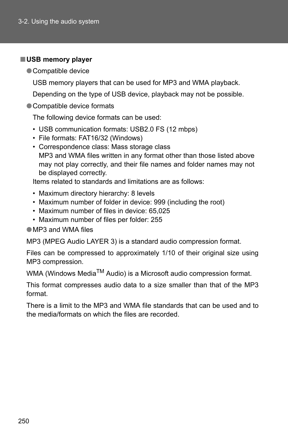 TOYOTA 2010 Camry User Manual | Page 275 / 555