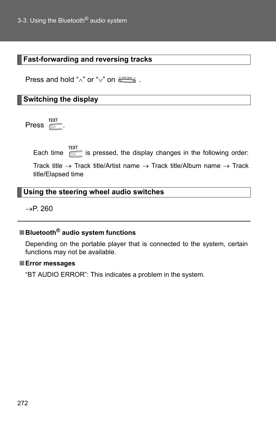 TOYOTA 2010 Camry User Manual | Page 297 / 555