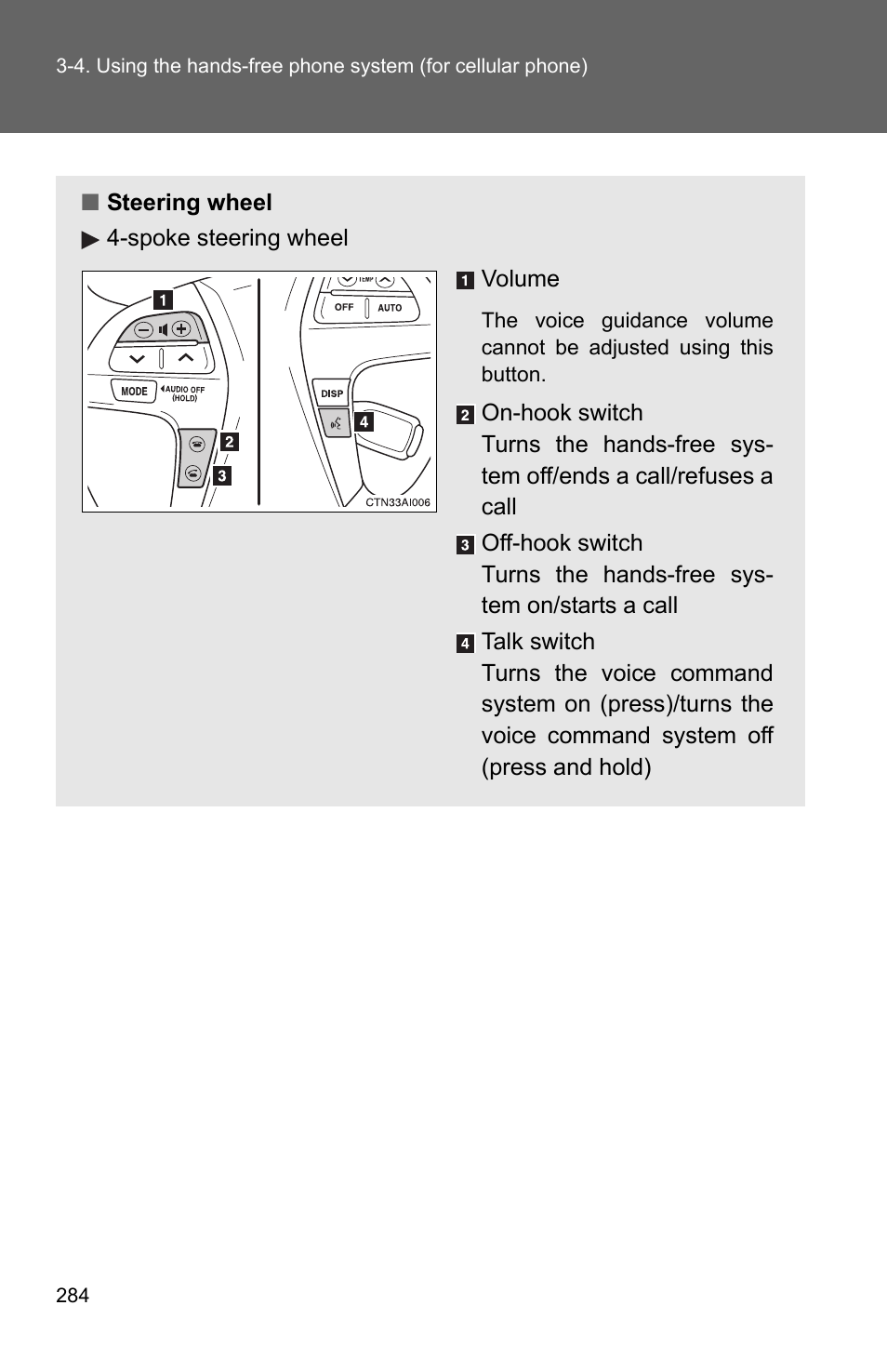 TOYOTA 2010 Camry User Manual | Page 309 / 555