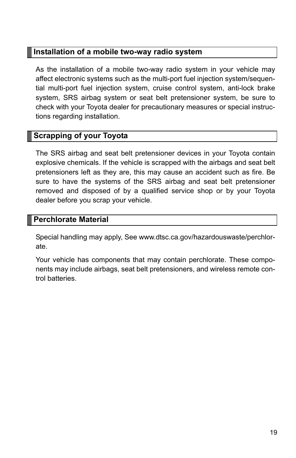 TOYOTA 2010 Camry User Manual | Page 33 / 555