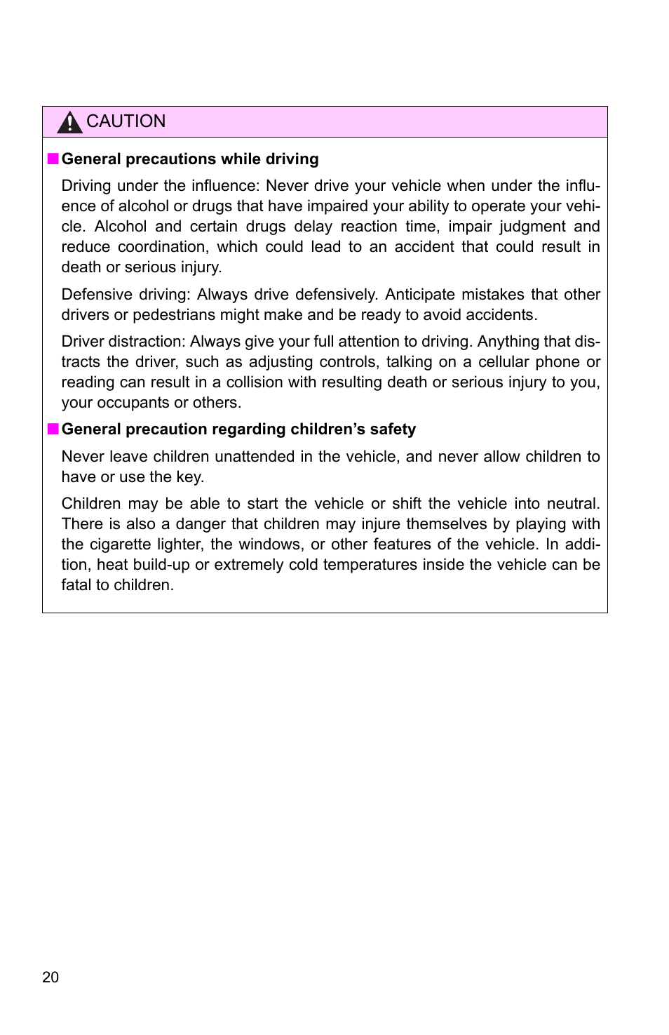 TOYOTA 2010 Camry User Manual | Page 34 / 555