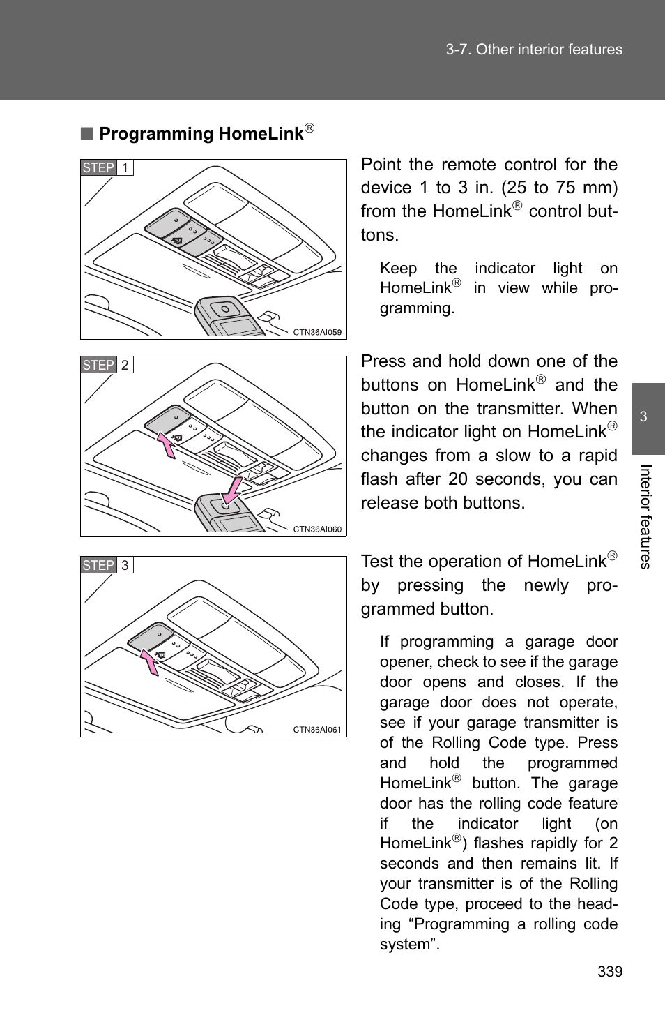 TOYOTA 2010 Camry User Manual | Page 364 / 555