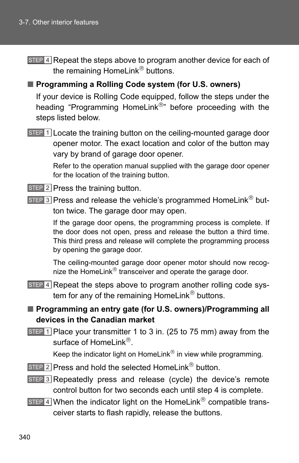 TOYOTA 2010 Camry User Manual | Page 365 / 555