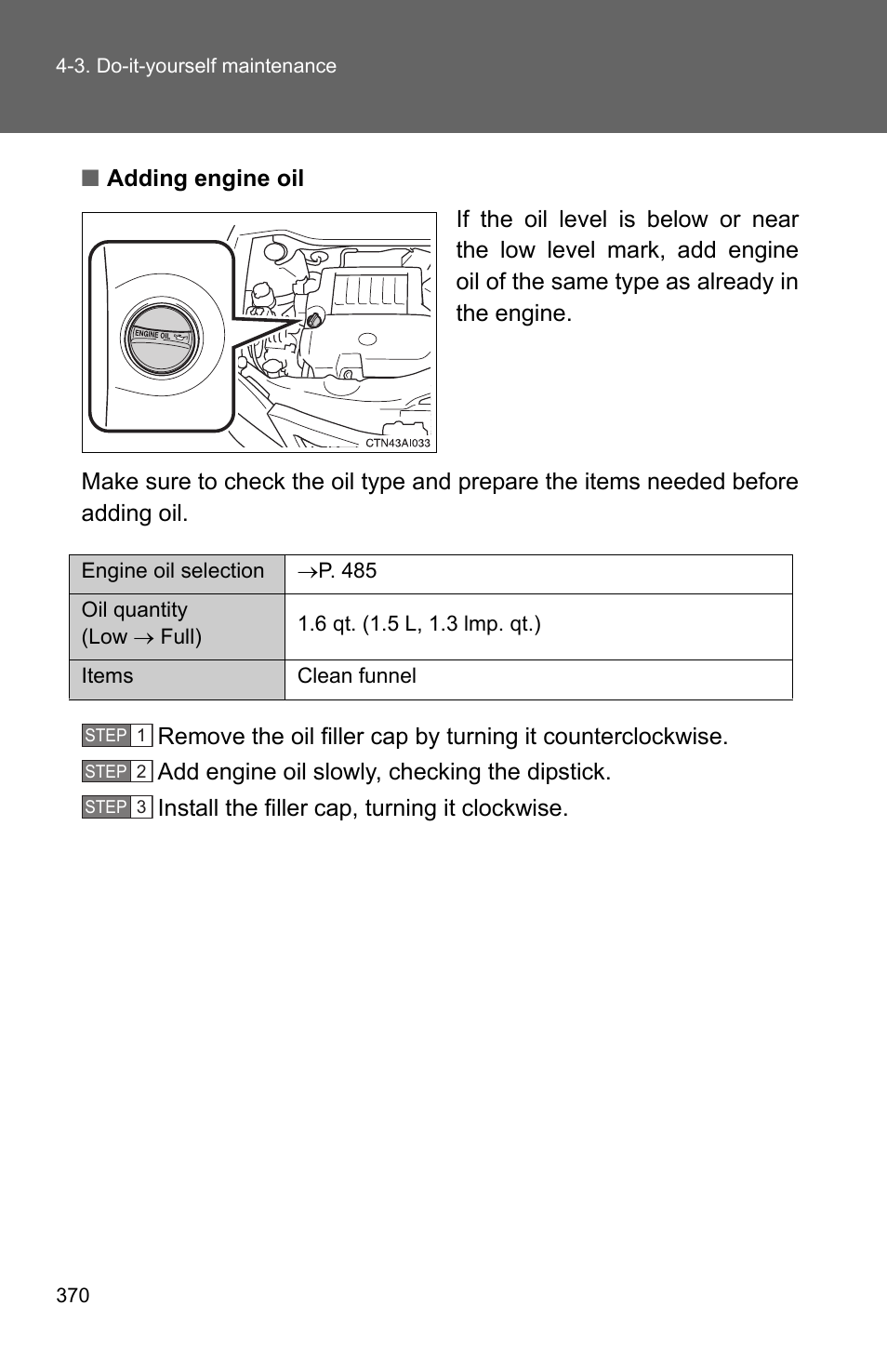 P. 370, P. 370) | TOYOTA 2010 Camry User Manual | Page 394 / 555