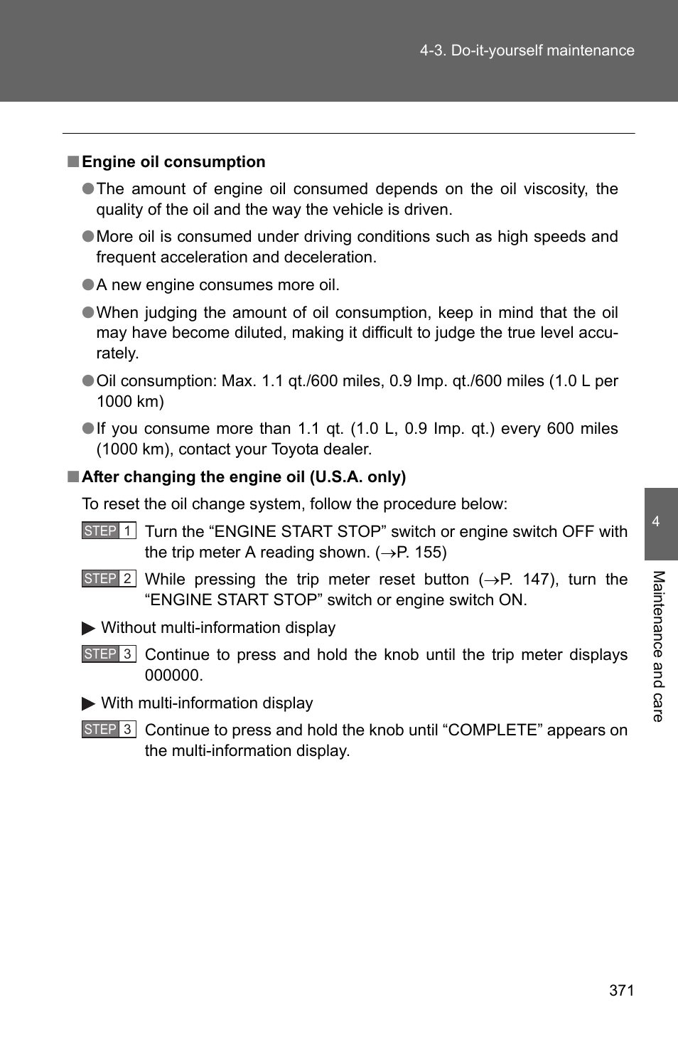 TOYOTA 2010 Camry User Manual | Page 395 / 555