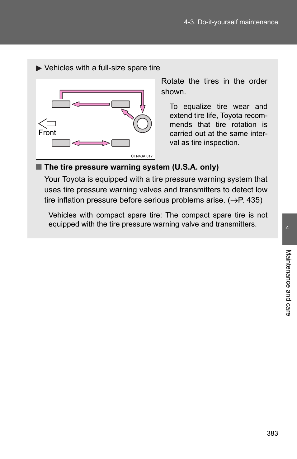 TOYOTA 2010 Camry User Manual | Page 407 / 555