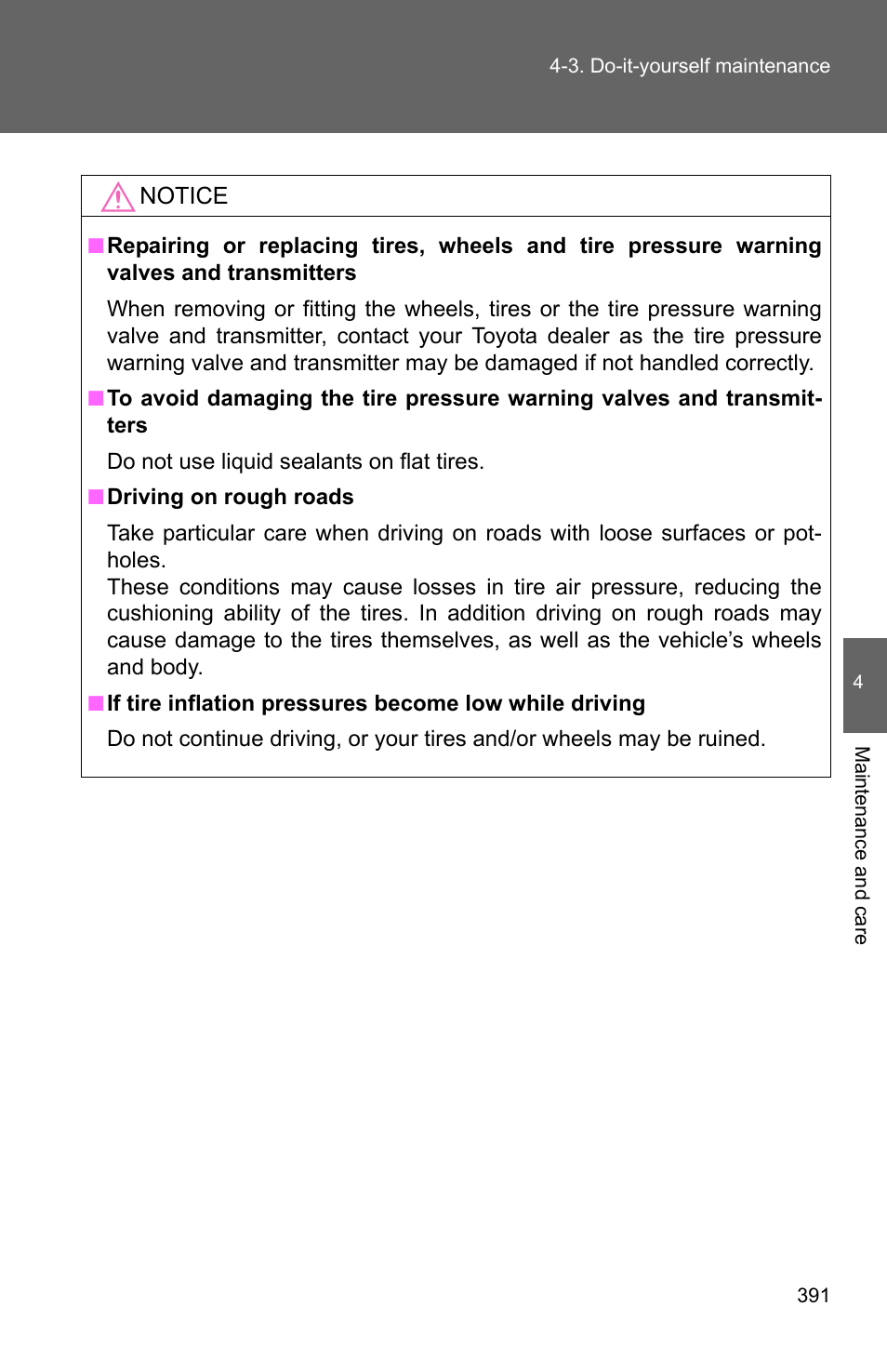 TOYOTA 2010 Camry User Manual | Page 415 / 555