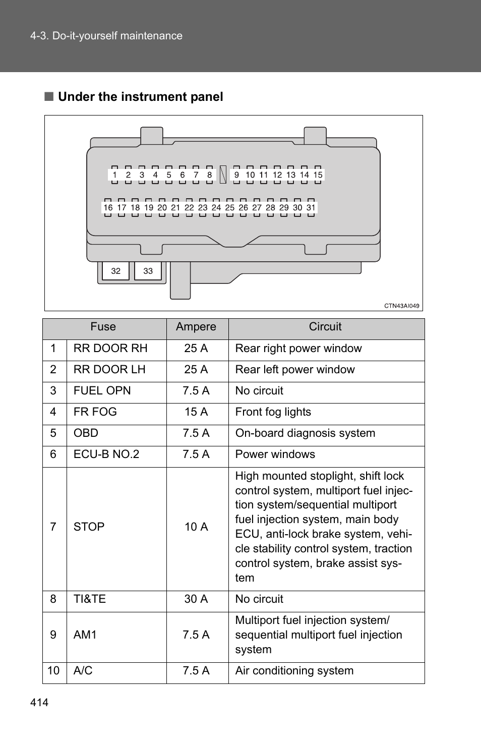 TOYOTA 2010 Camry User Manual | Page 438 / 555