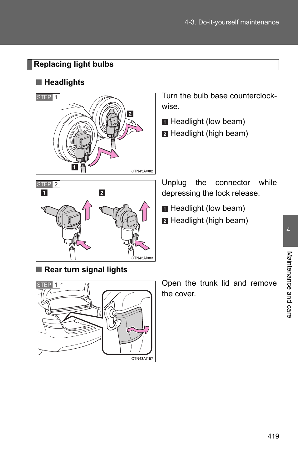 TOYOTA 2010 Camry User Manual | Page 443 / 555