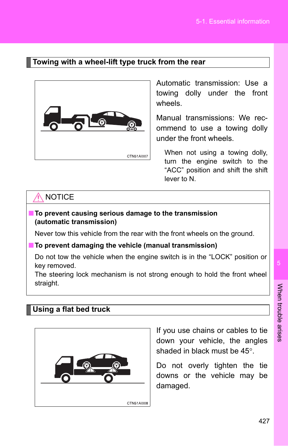 TOYOTA 2010 Camry User Manual | Page 450 / 555