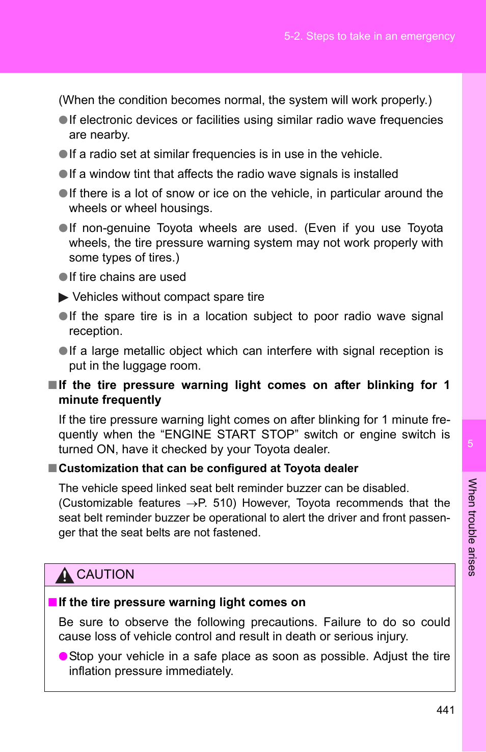 TOYOTA 2010 Camry User Manual | Page 464 / 555