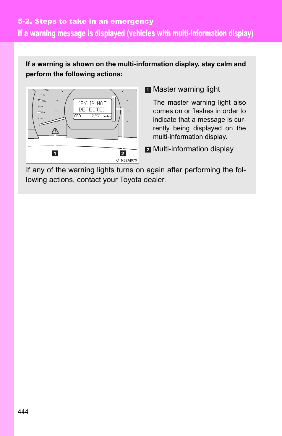 TOYOTA 2010 Camry User Manual | Page 467 / 555