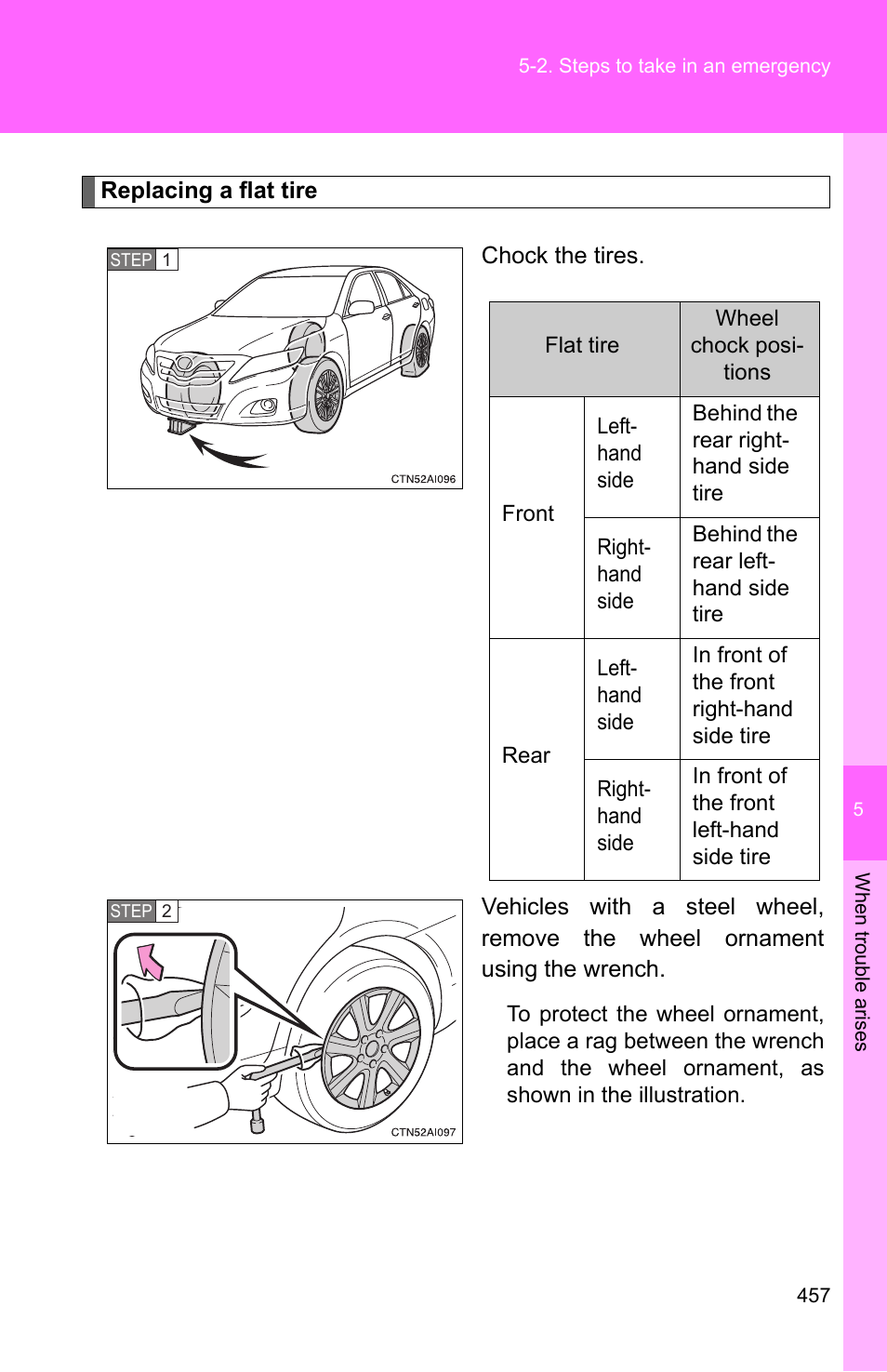 TOYOTA 2010 Camry User Manual | Page 480 / 555