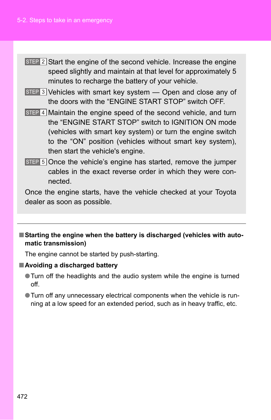 TOYOTA 2010 Camry User Manual | Page 495 / 555