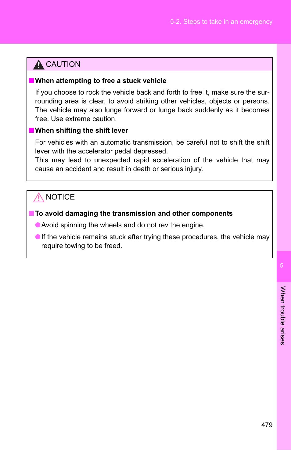 TOYOTA 2010 Camry User Manual | Page 502 / 555