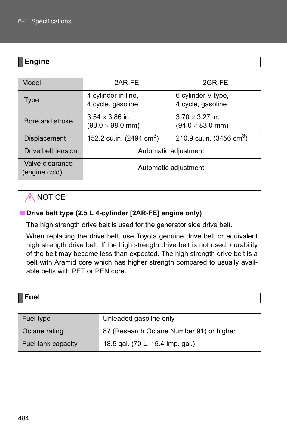 TOYOTA 2010 Camry User Manual | Page 506 / 555