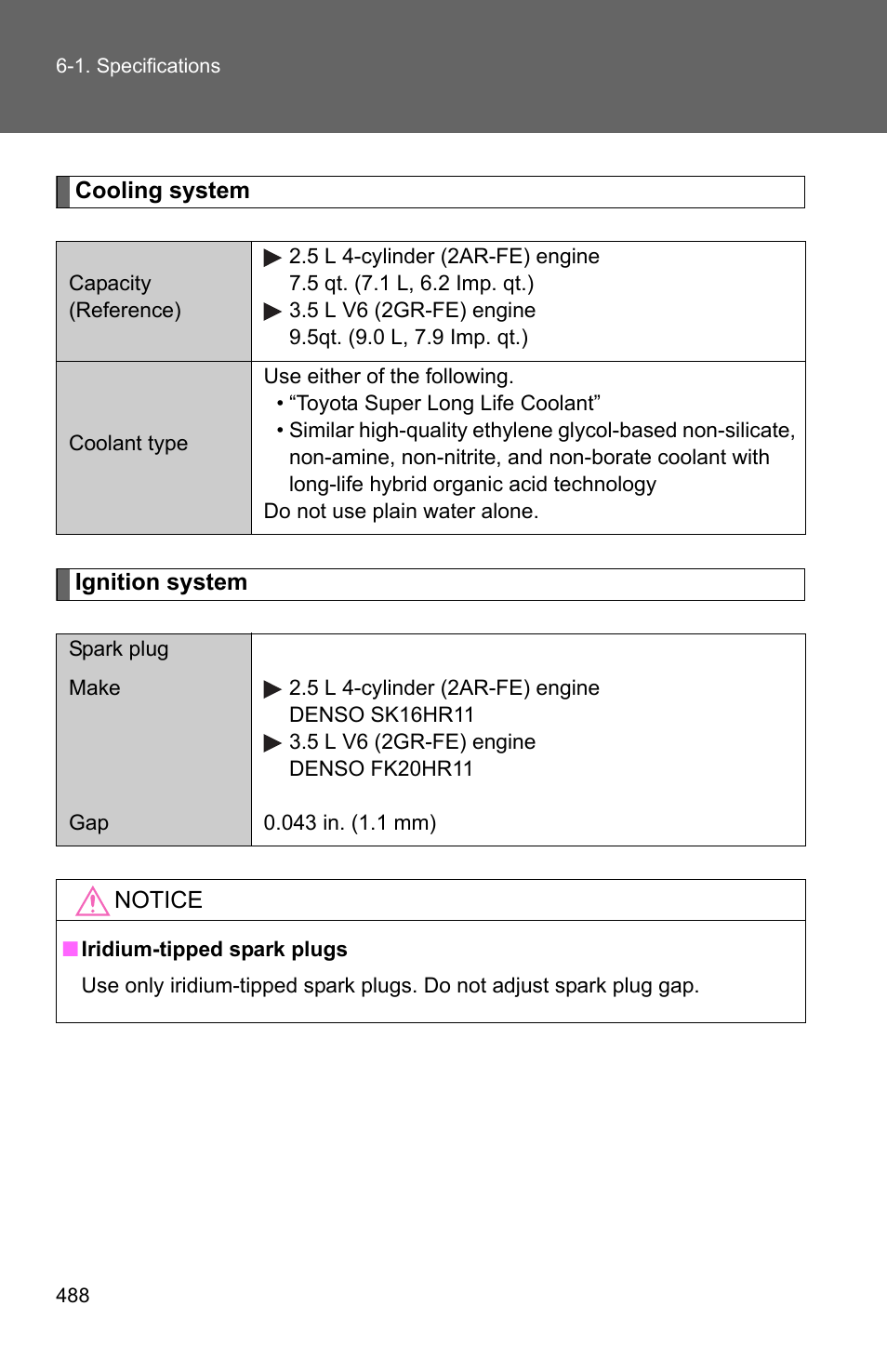 TOYOTA 2010 Camry User Manual | Page 510 / 555