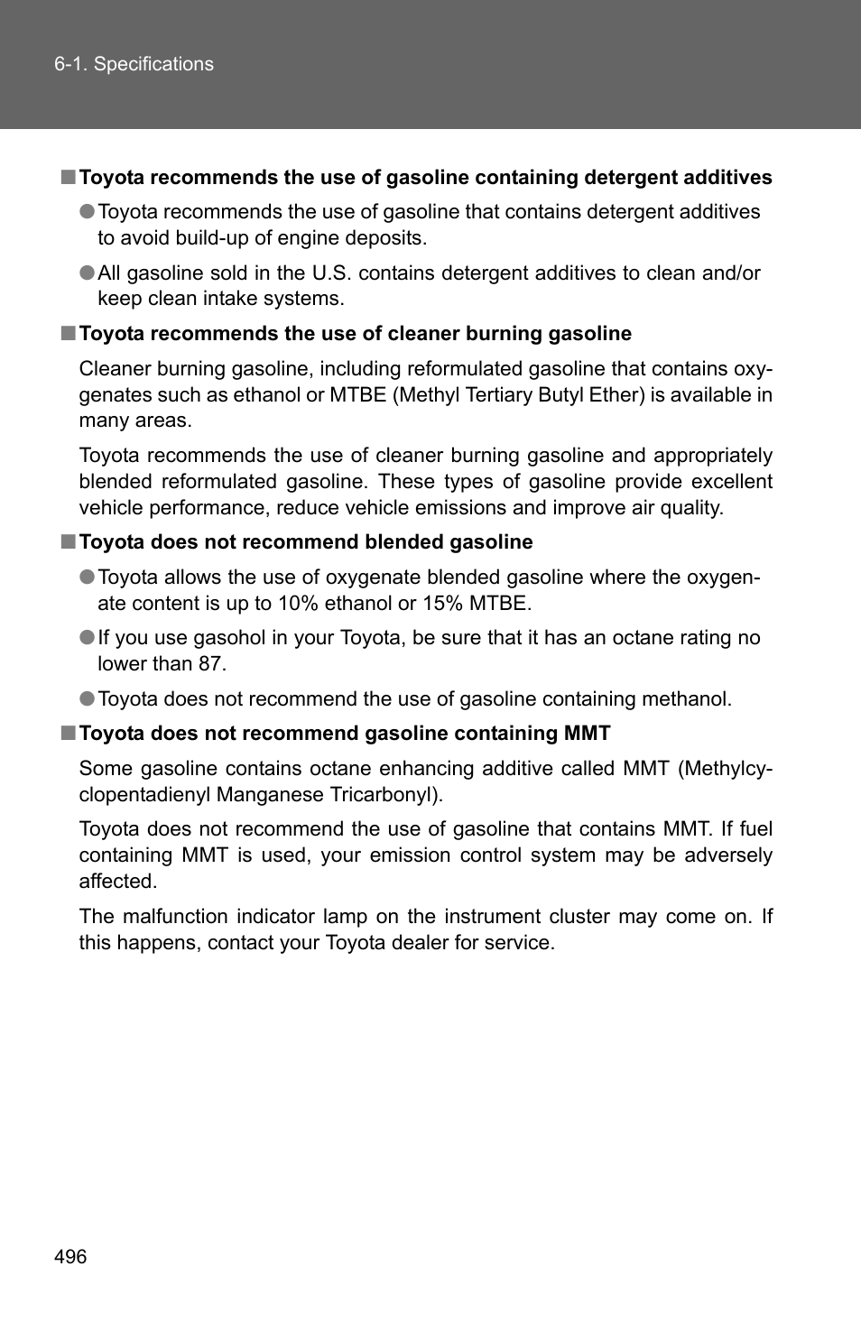 TOYOTA 2010 Camry User Manual | Page 518 / 555