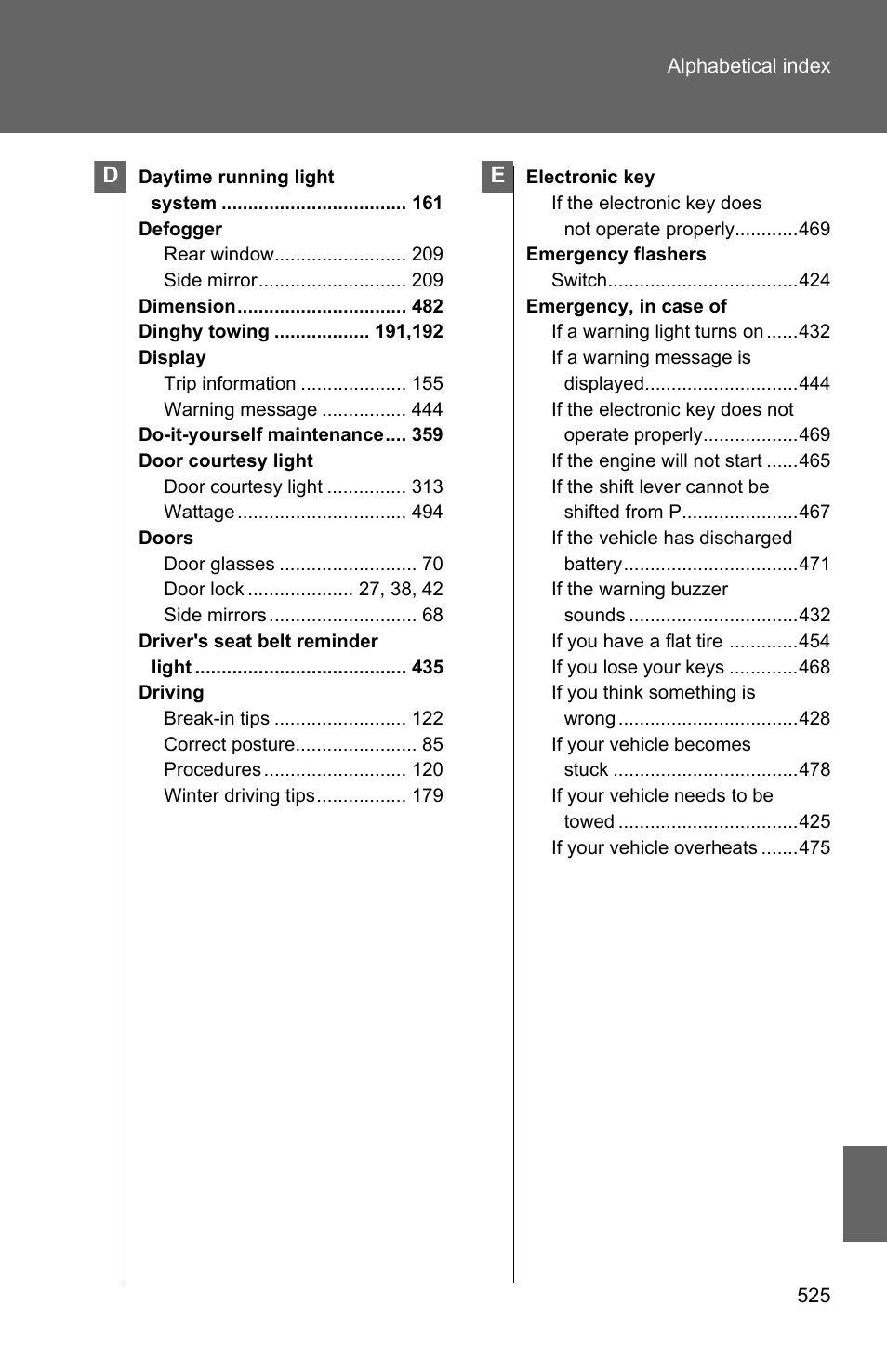 TOYOTA 2010 Camry User Manual | Page 544 / 555