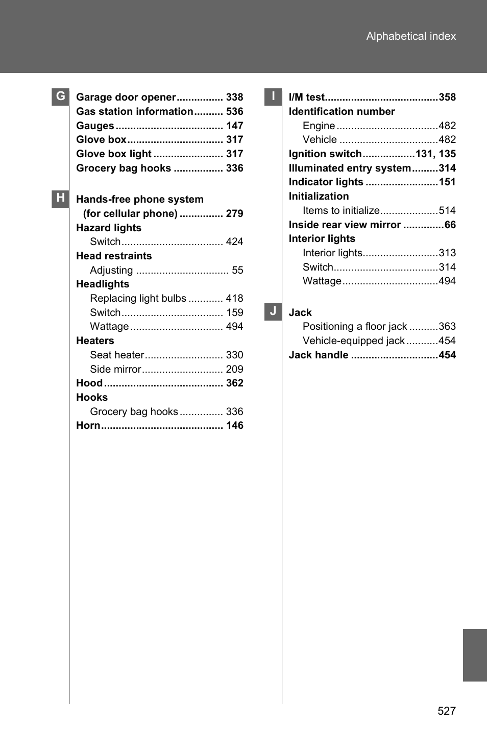 TOYOTA 2010 Camry User Manual | Page 546 / 555