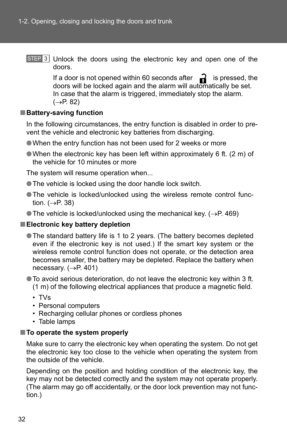 TOYOTA 2010 Camry User Manual | Page 58 / 555