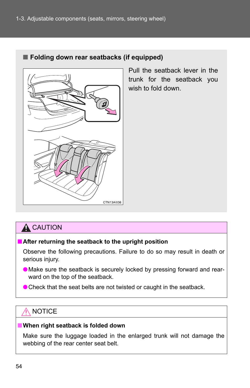 TOYOTA 2010 Camry User Manual | Page 80 / 555