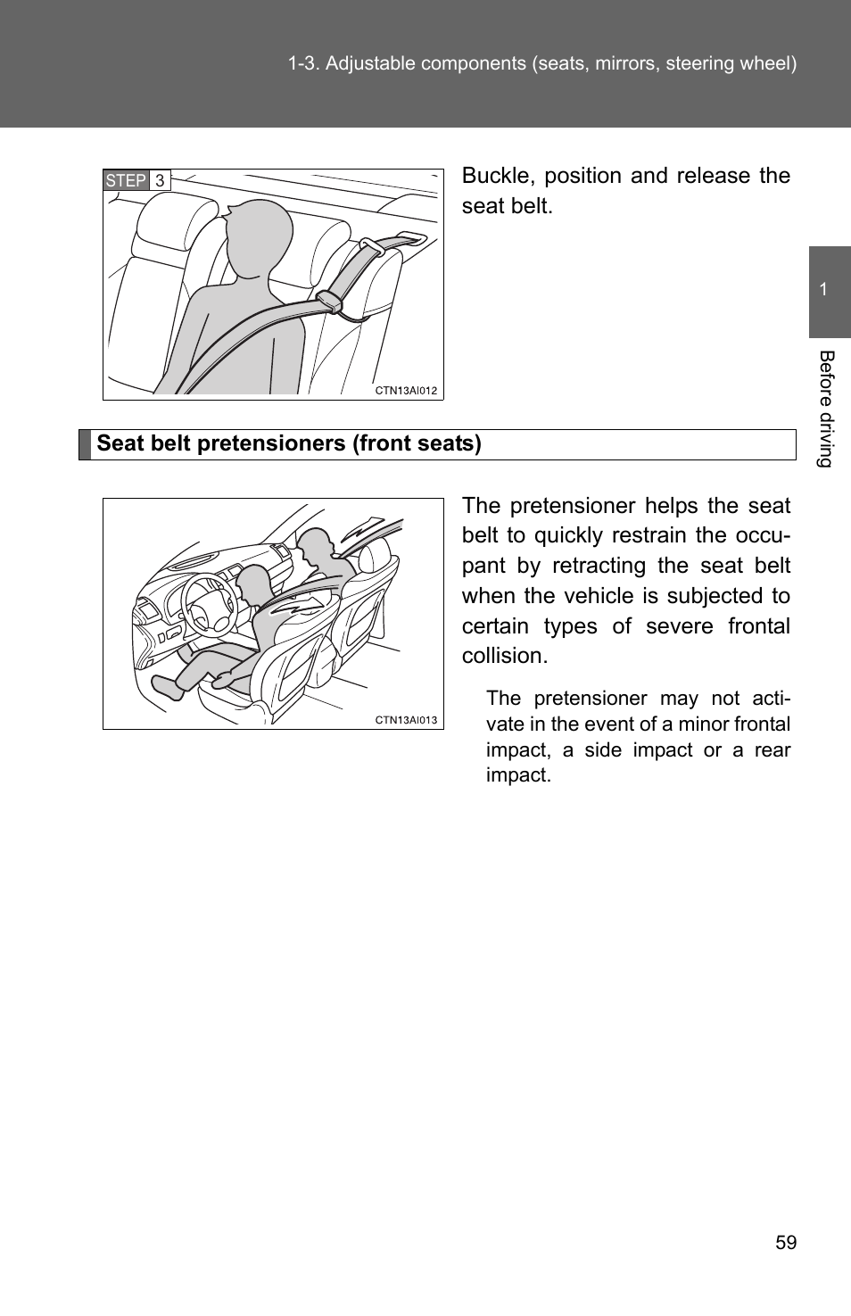 TOYOTA 2010 Camry User Manual | Page 85 / 555