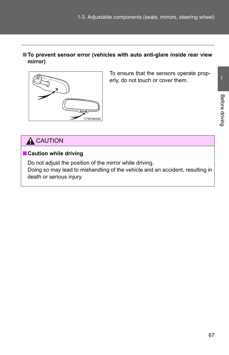 TOYOTA 2010 Camry User Manual | Page 93 / 555