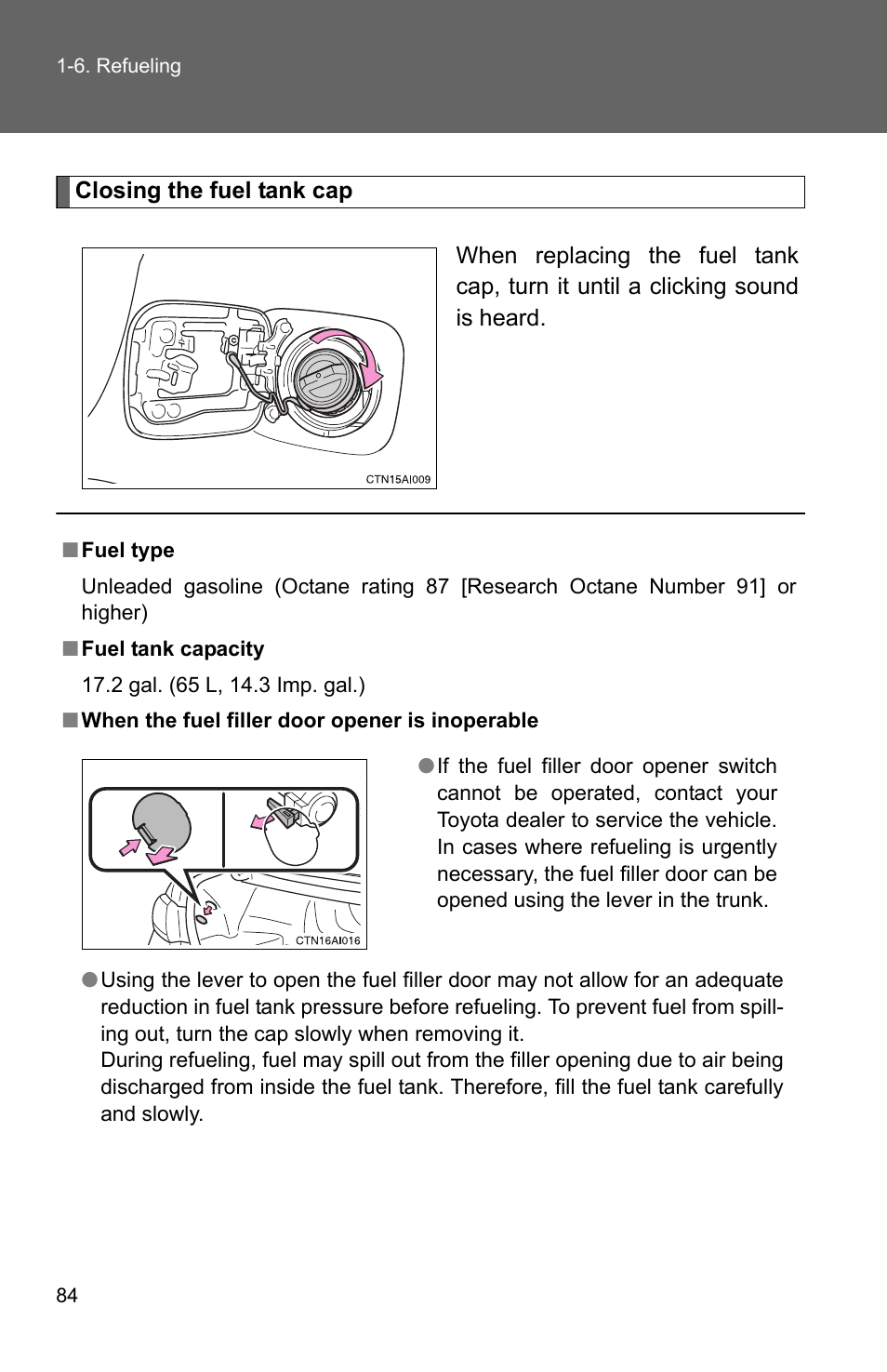 TOYOTA 2010 Camry HV User Manual | Page 110 / 494