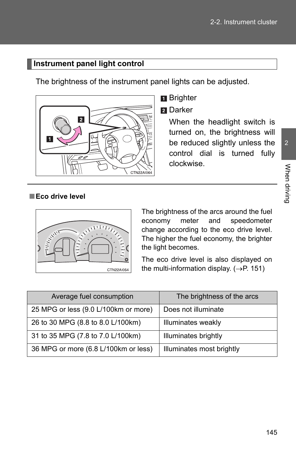 TOYOTA 2010 Camry HV User Manual | Page 150 / 494