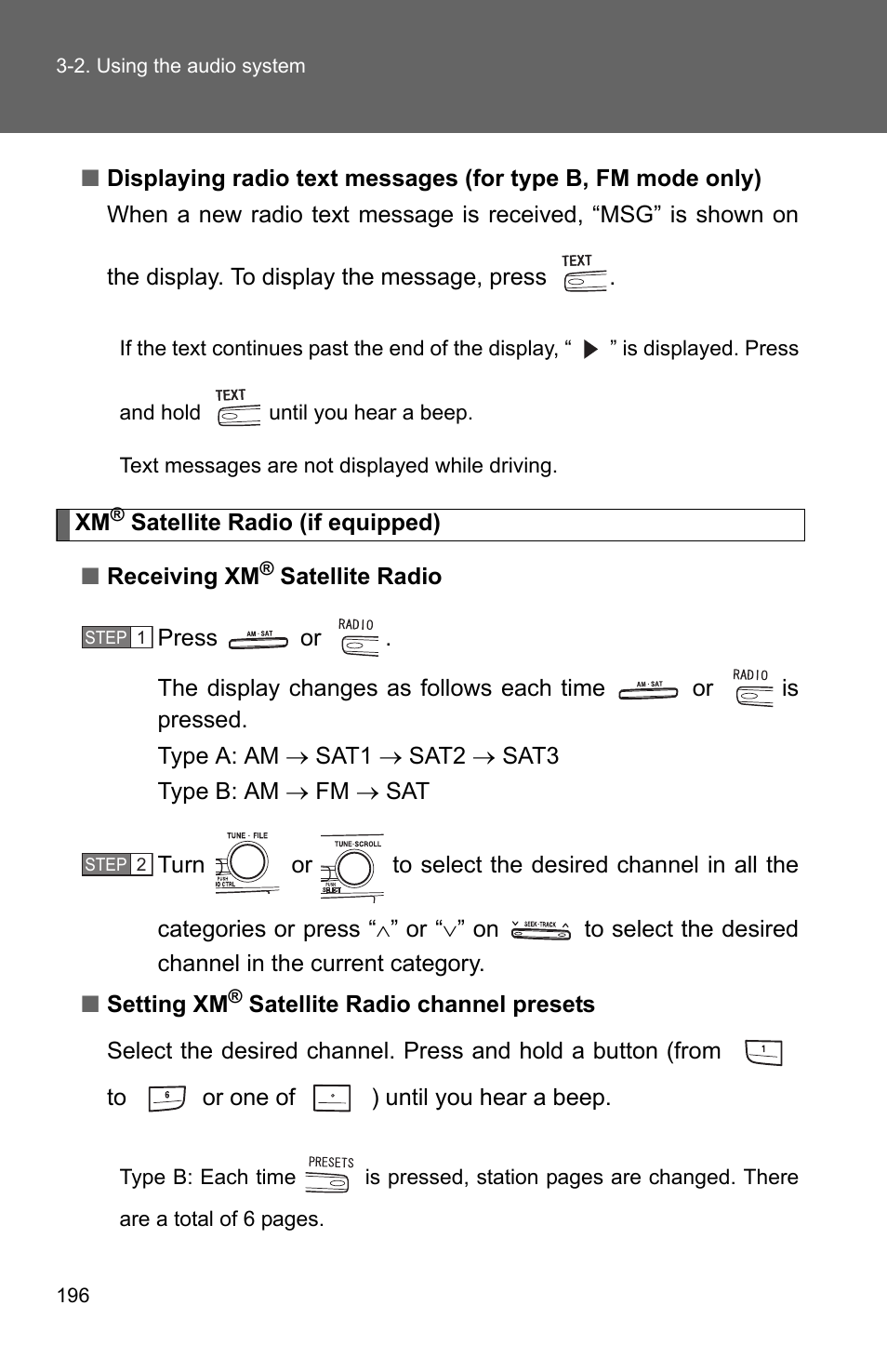 TOYOTA 2010 Camry HV User Manual | Page 200 / 494