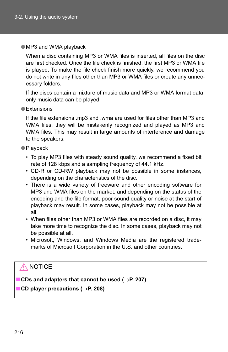 TOYOTA 2010 Camry HV User Manual | Page 220 / 494