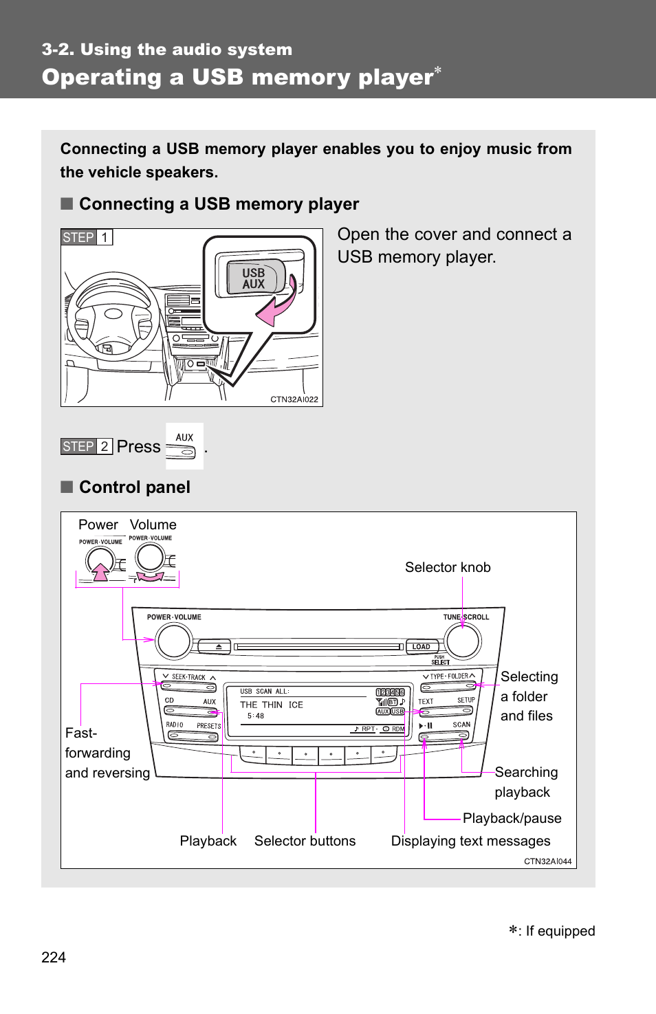 P. 224 | TOYOTA 2010 Camry HV User Manual | Page 228 / 494