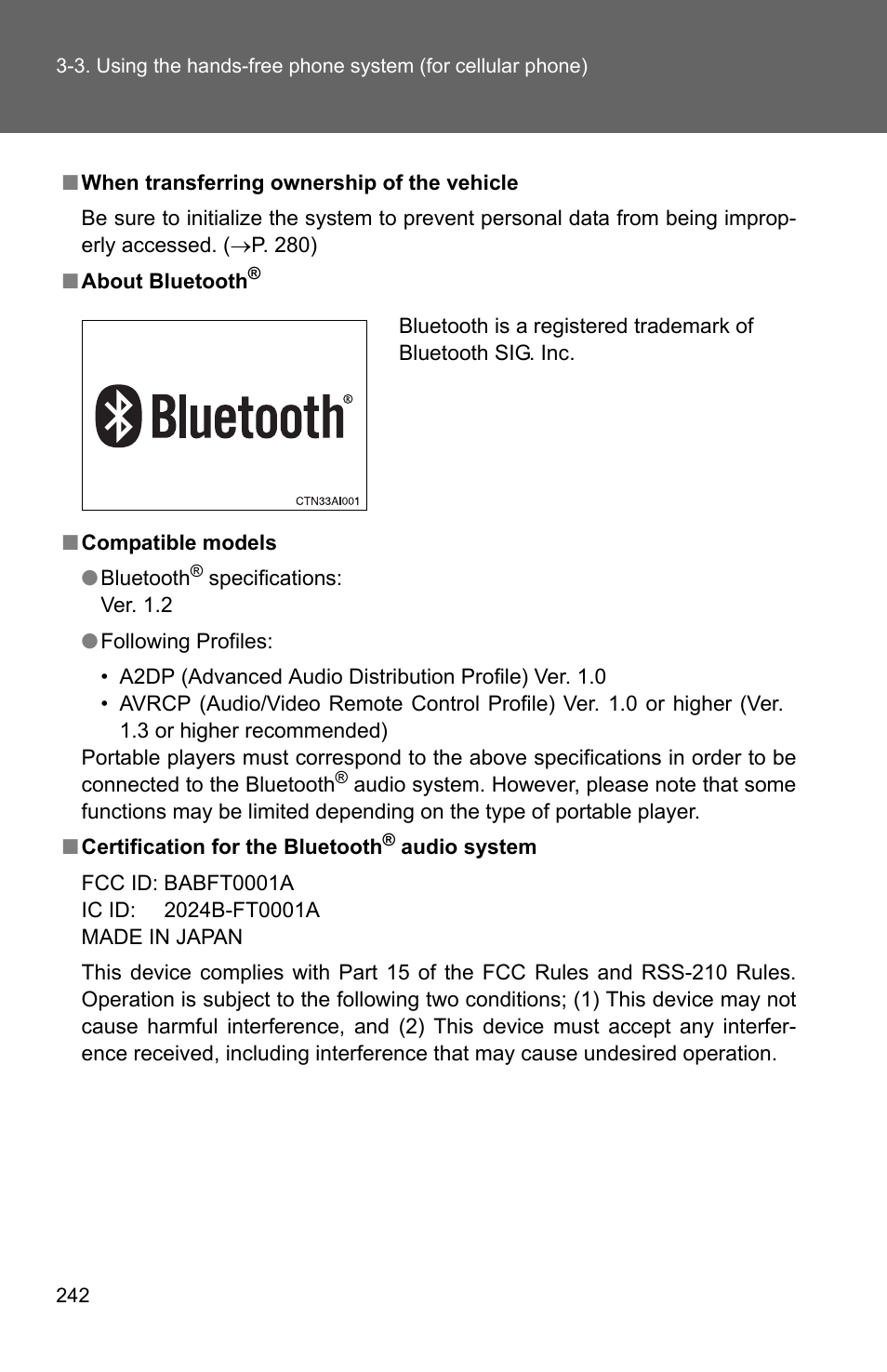 TOYOTA 2010 Camry HV User Manual | Page 246 / 494