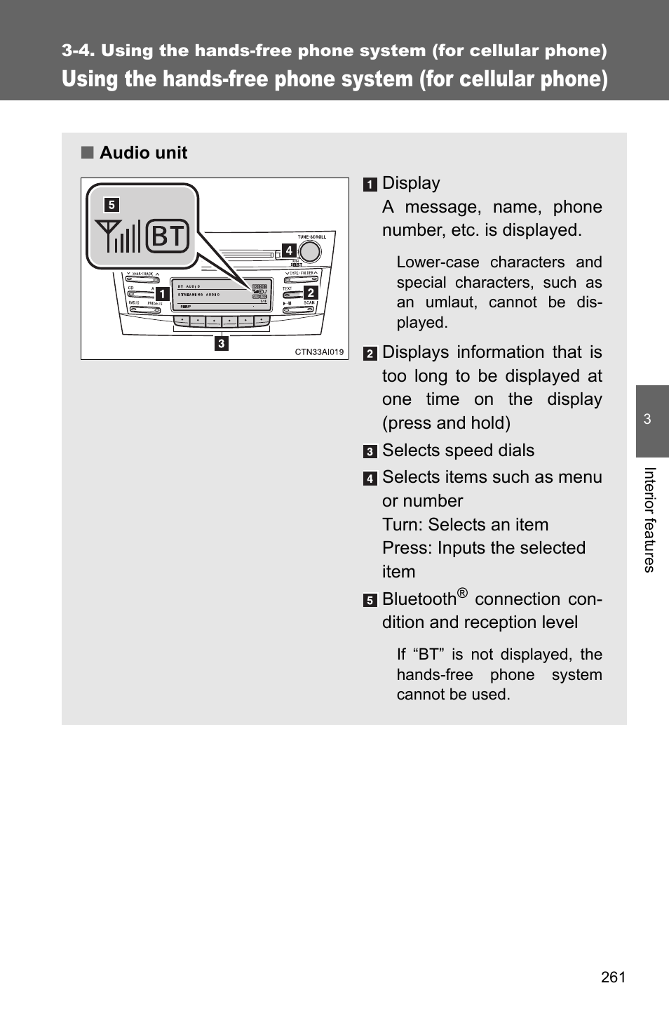 P. 261 | TOYOTA 2010 Camry HV User Manual | Page 265 / 494