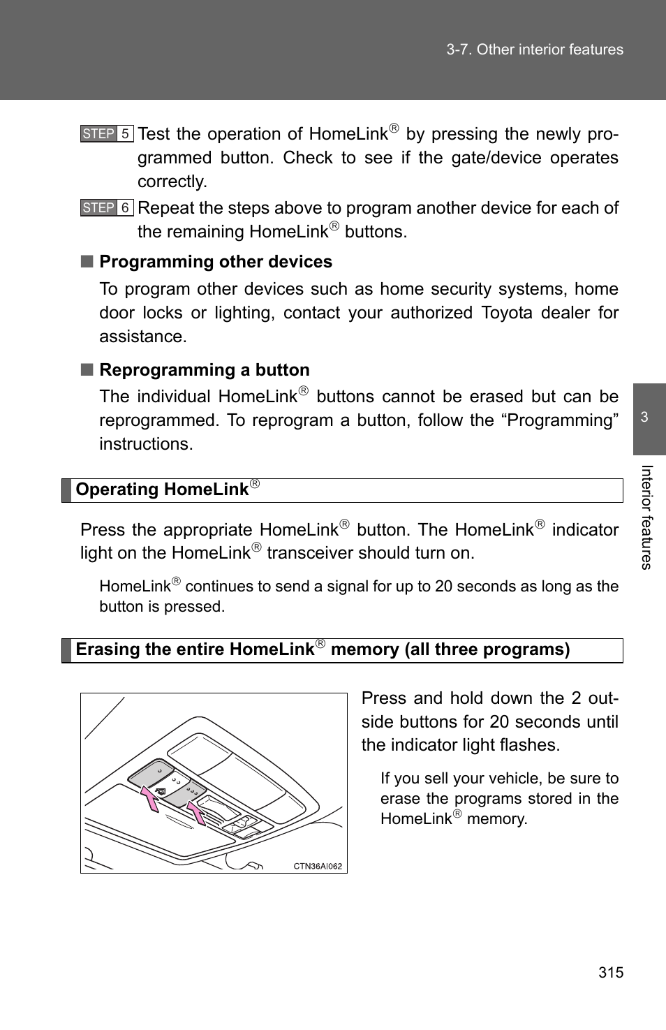 TOYOTA 2010 Camry HV User Manual | Page 319 / 494