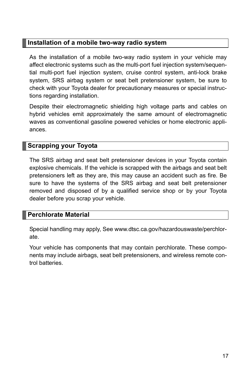 TOYOTA 2010 Camry HV User Manual | Page 33 / 494