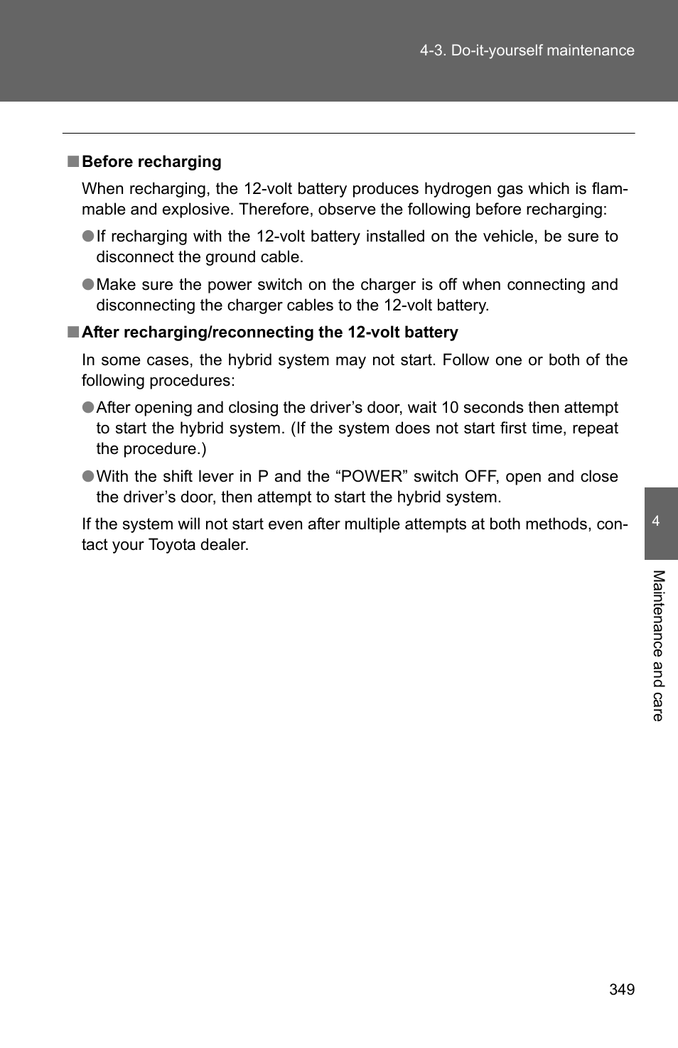 TOYOTA 2010 Camry HV User Manual | Page 352 / 494