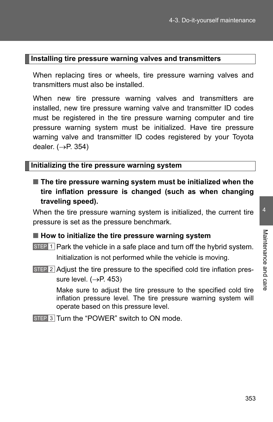 TOYOTA 2010 Camry HV User Manual | Page 356 / 494