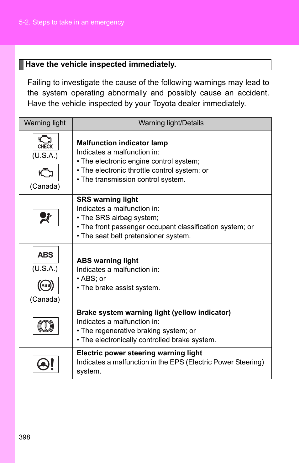 TOYOTA 2010 Camry HV User Manual | Page 400 / 494