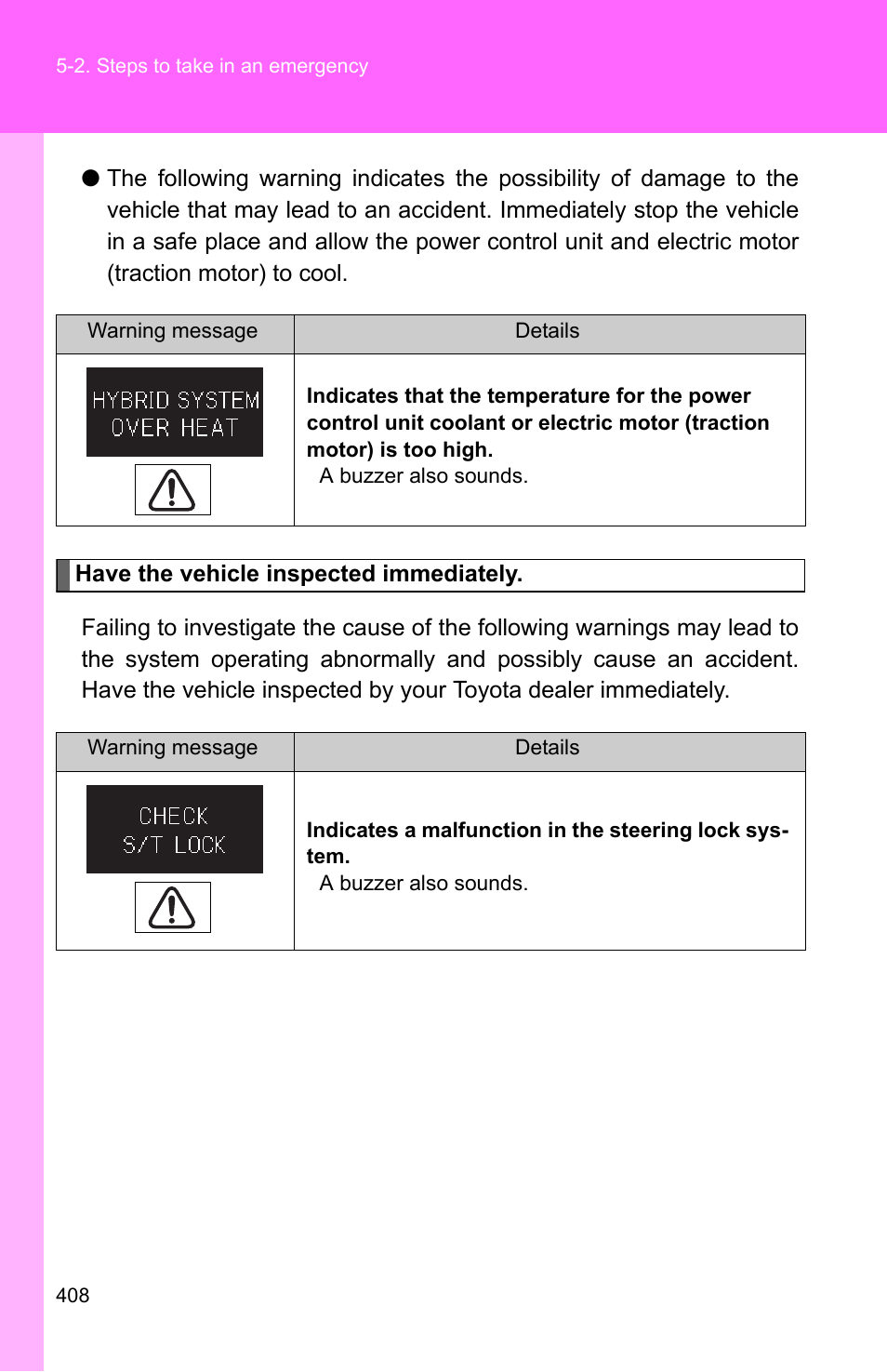 TOYOTA 2010 Camry HV User Manual | Page 410 / 494