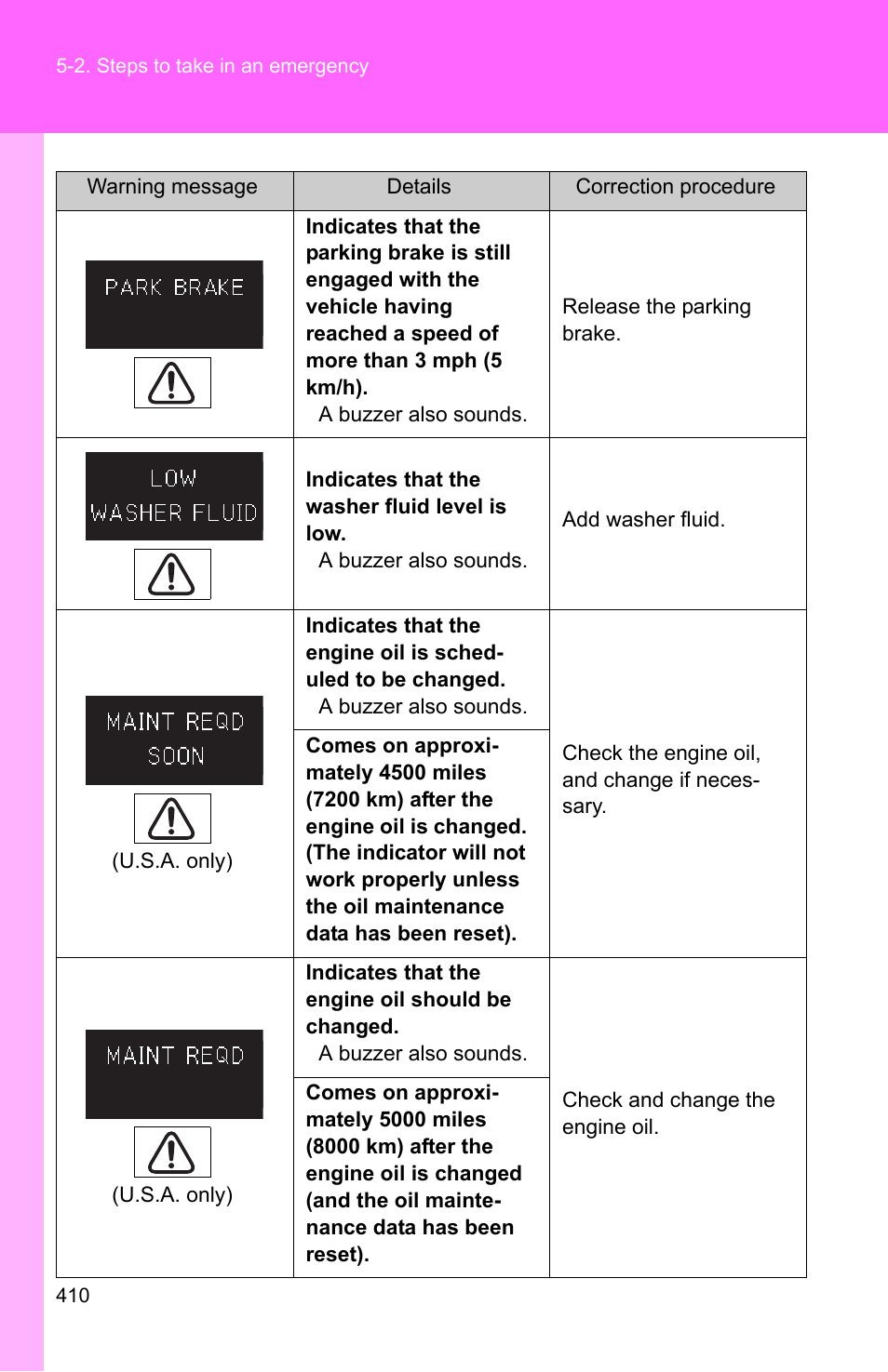 TOYOTA 2010 Camry HV User Manual | Page 412 / 494