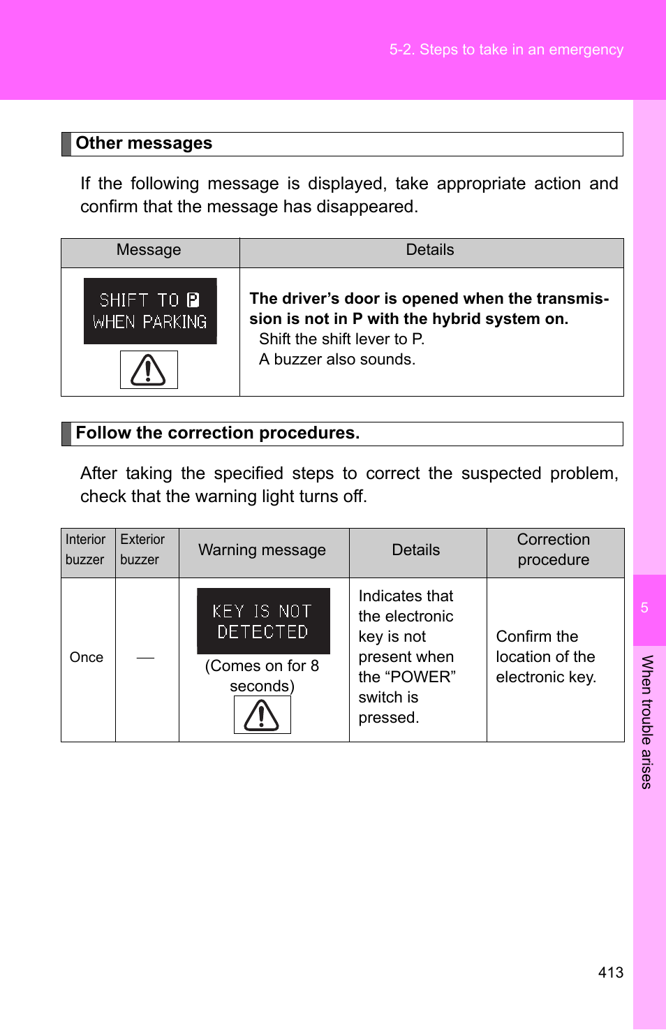 TOYOTA 2010 Camry HV User Manual | Page 415 / 494